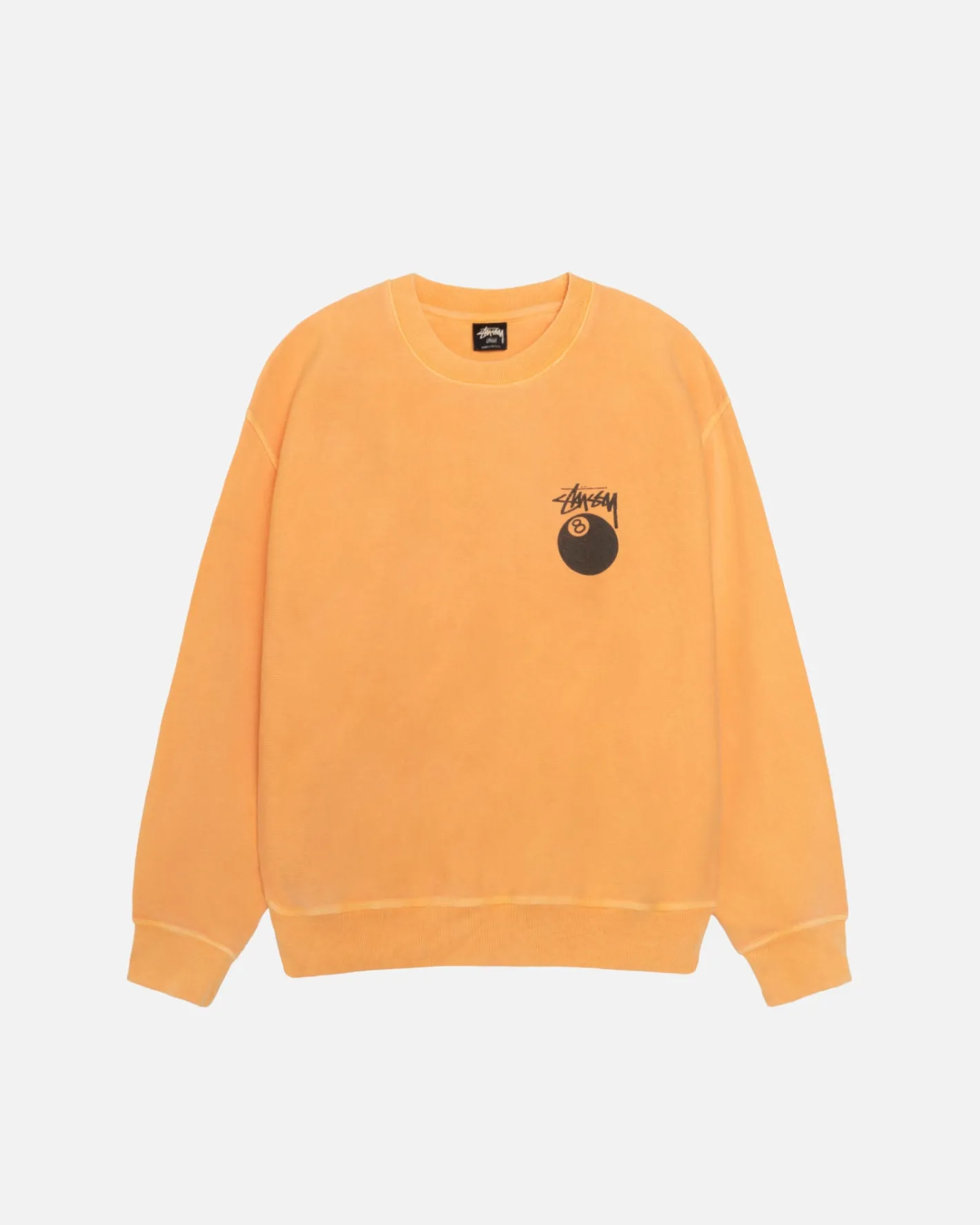 8 BALL CREW PIGMENT DYED*Stüssy Best Sale