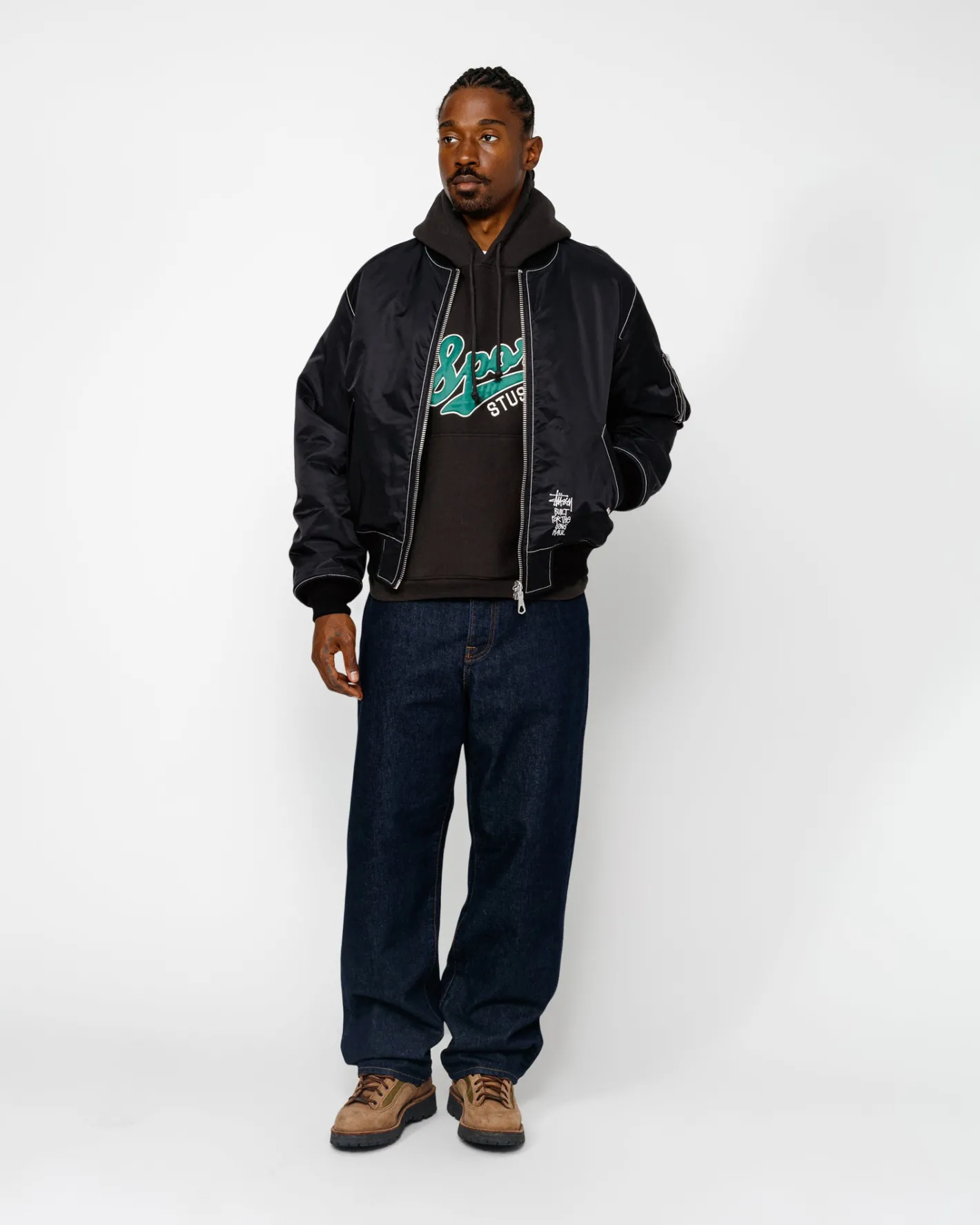 BUILT REVERSIBLE BOMBER JACKET*Stüssy Sale