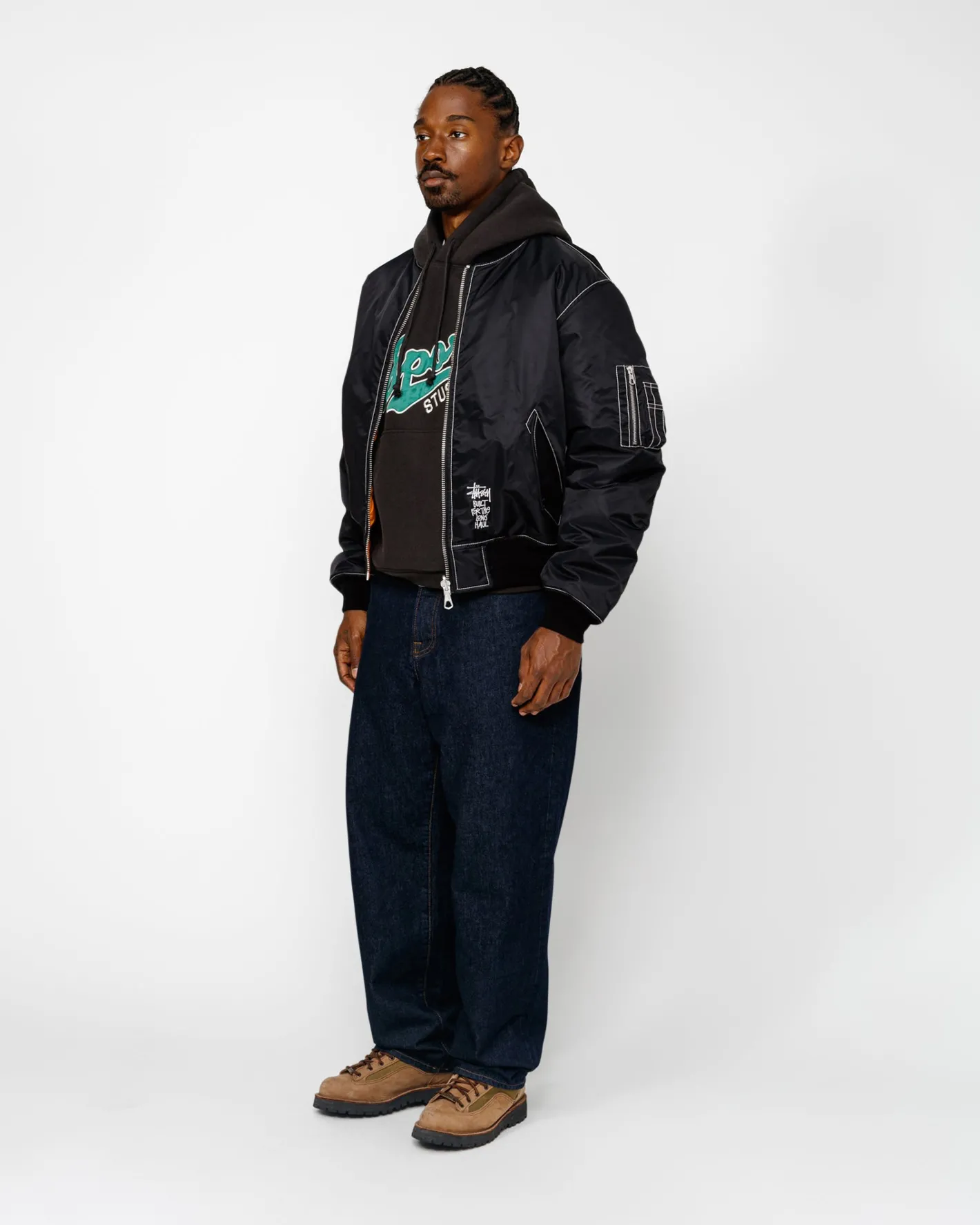 BUILT REVERSIBLE BOMBER JACKET*Stüssy Sale