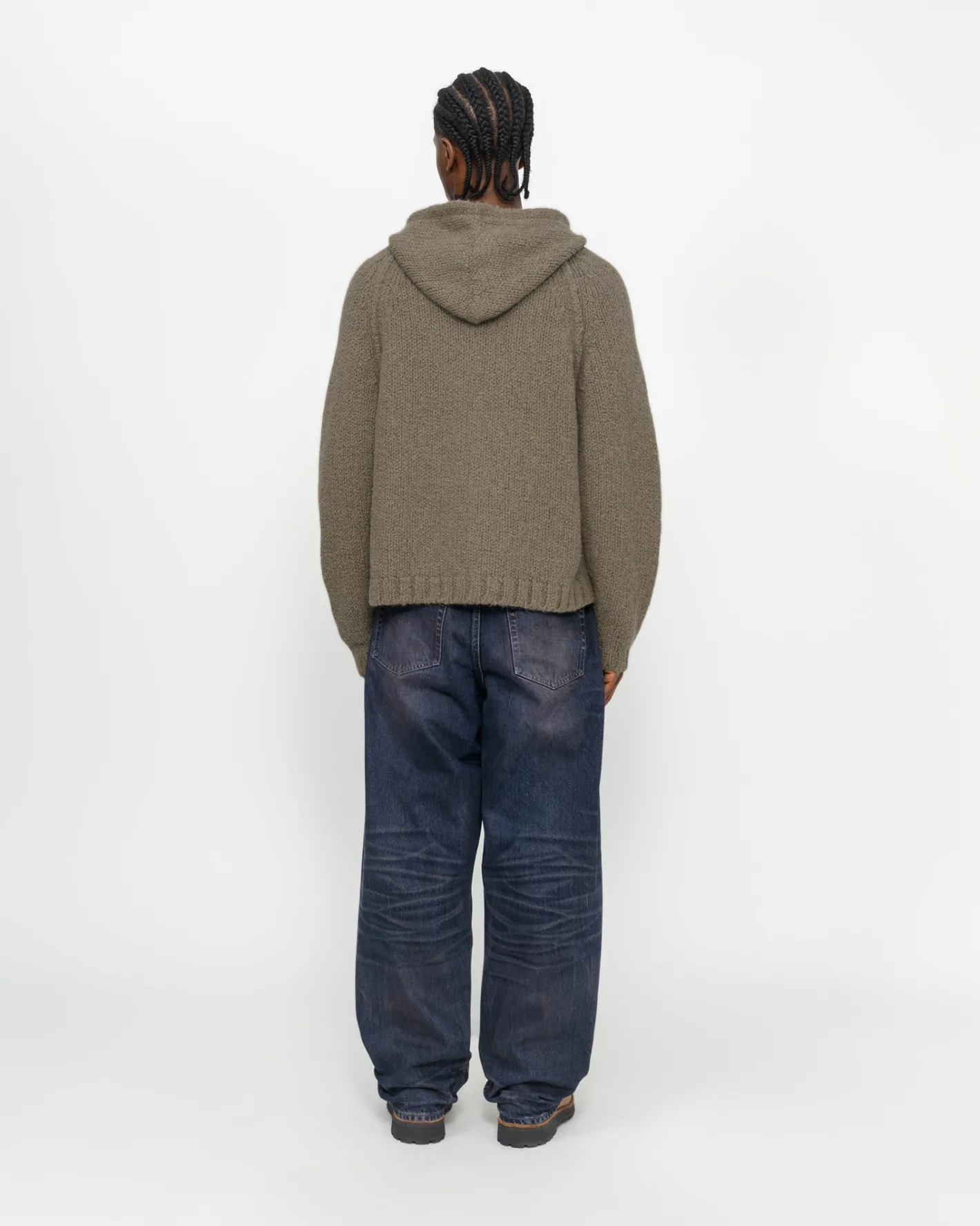 CHUNKY KNIT ZIP HOODIE*Stüssy Online