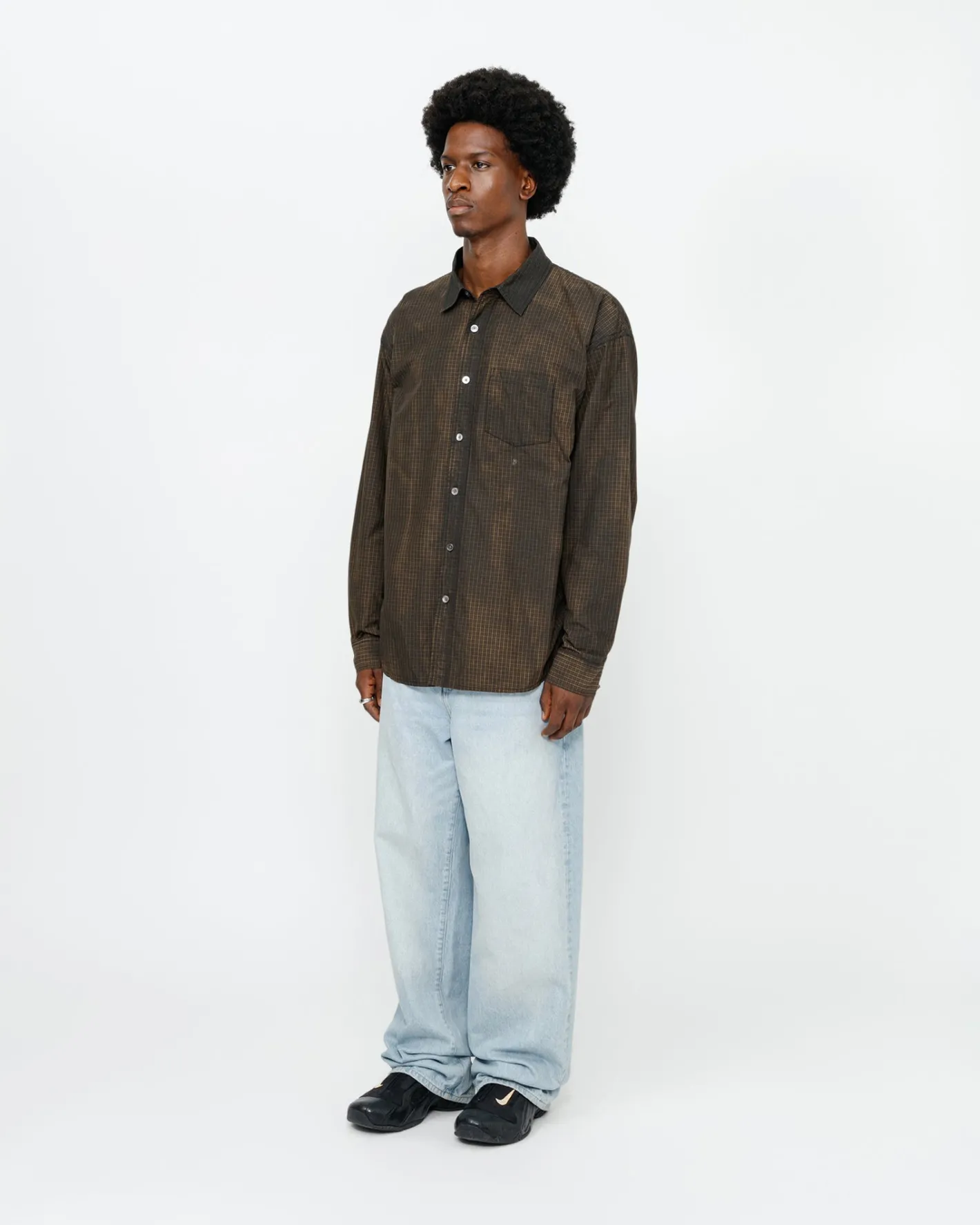 CLASSIC LS SHIRT SPRAYED*Stüssy Cheap