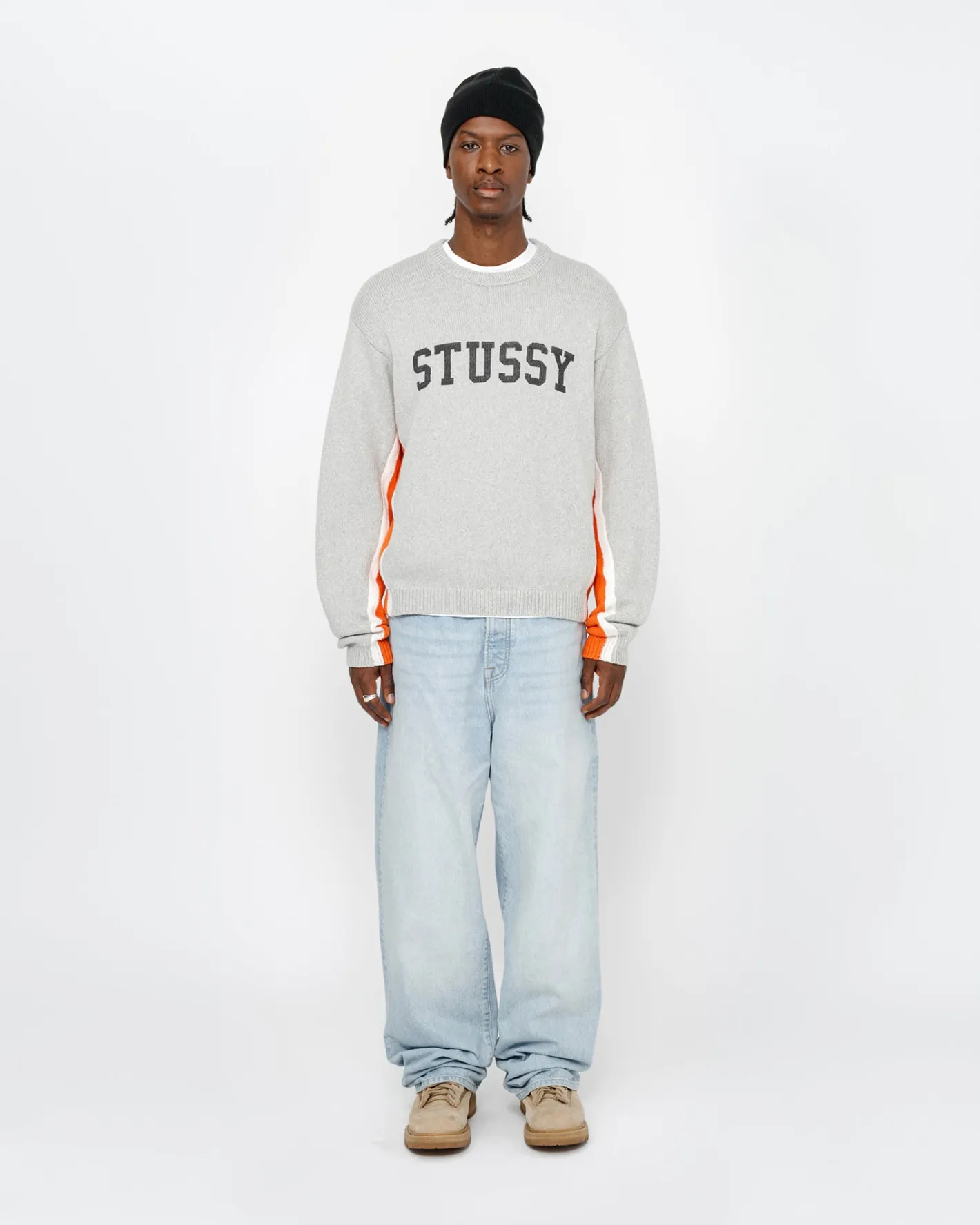 CONTRAST STRIPE CREW*Stüssy Discount