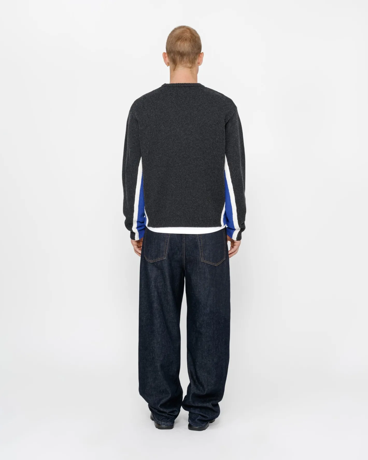CONTRAST STRIPE CREW*Stüssy Discount