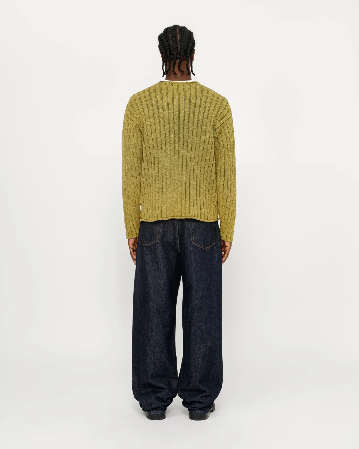 COTTON SLUB RIB CREW*Stüssy Online