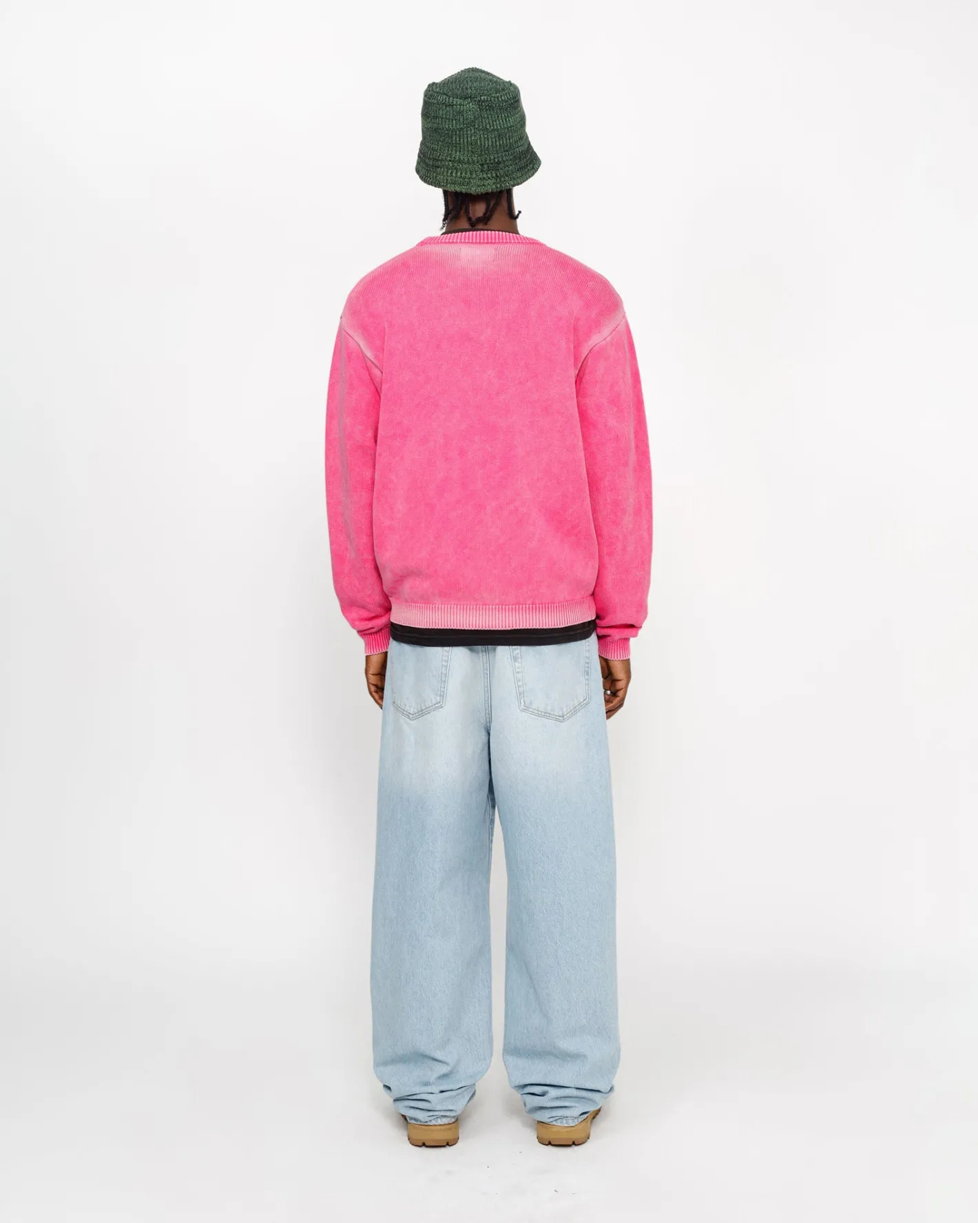 FADED COTTON KNIT CREW*Stüssy Online