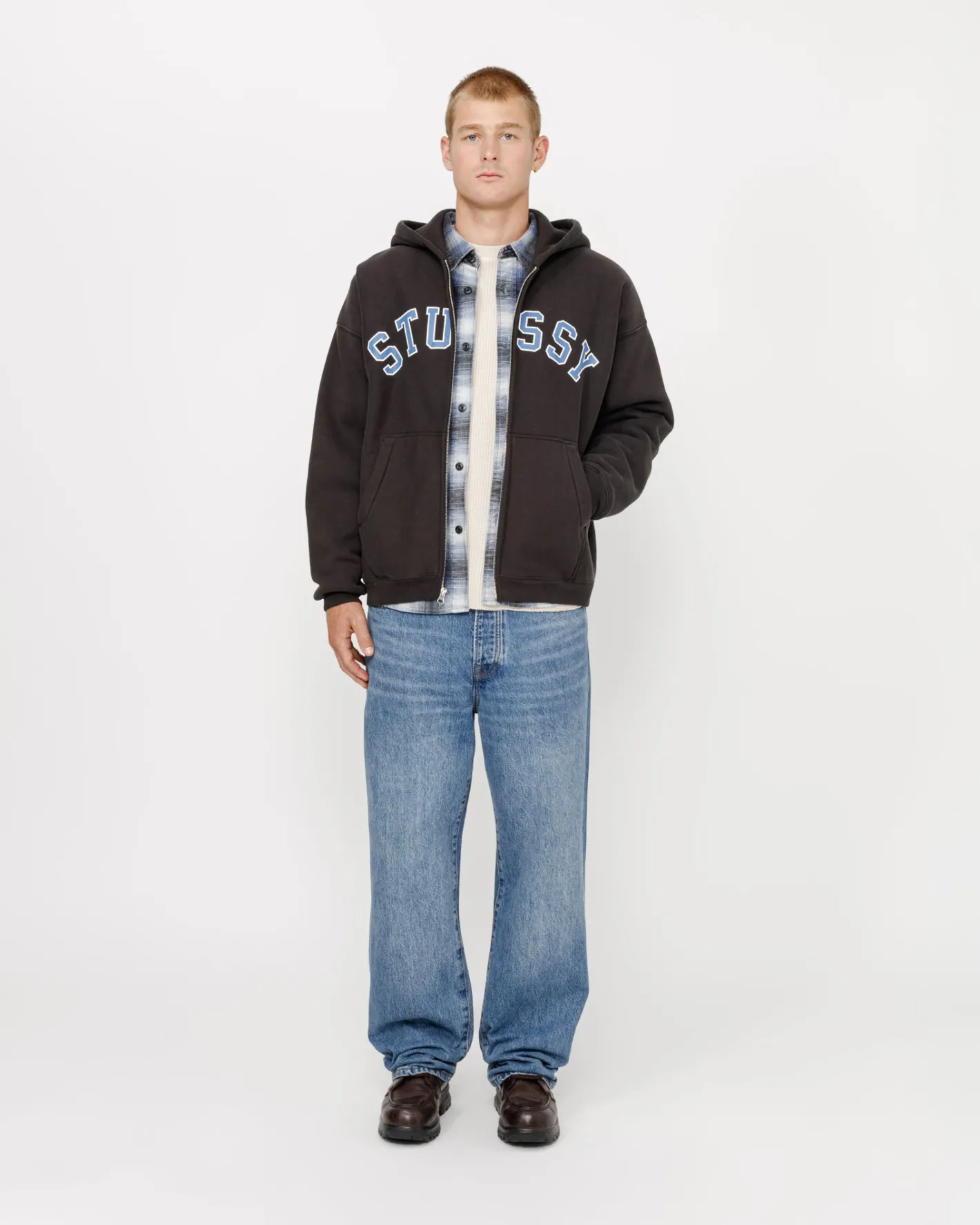 FADED GRAPHIC ZIP HOODIE*Stüssy Shop