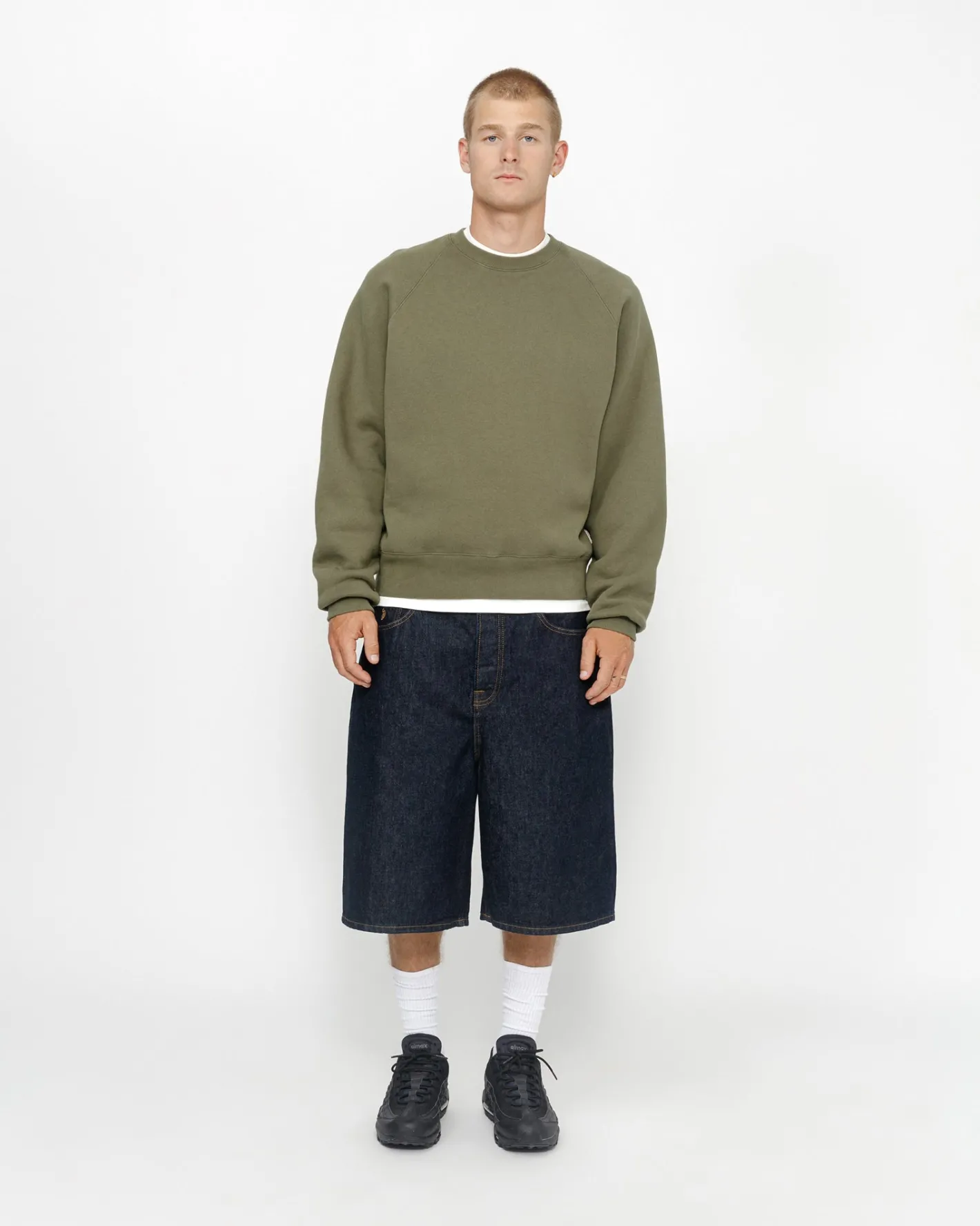 FLEECE RAGLAN CREW*Stüssy Fashion