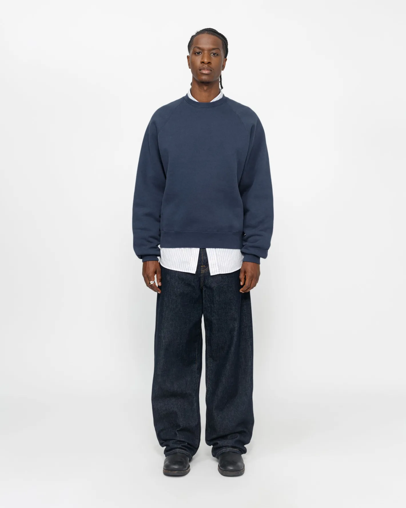 FLEECE RAGLAN CREW*Stüssy Cheap