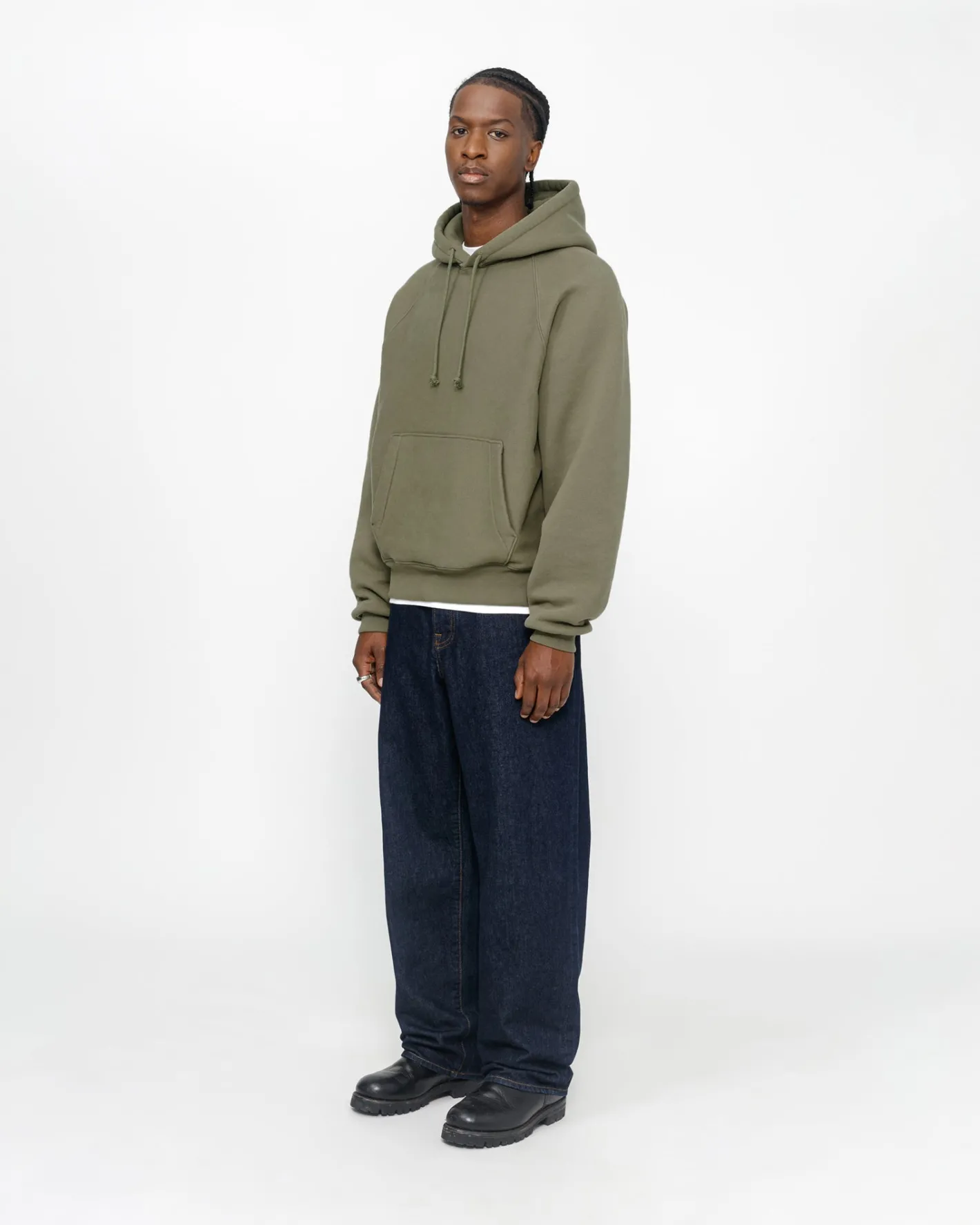 FLEECE RAGLAN HOODIE*Stüssy New
