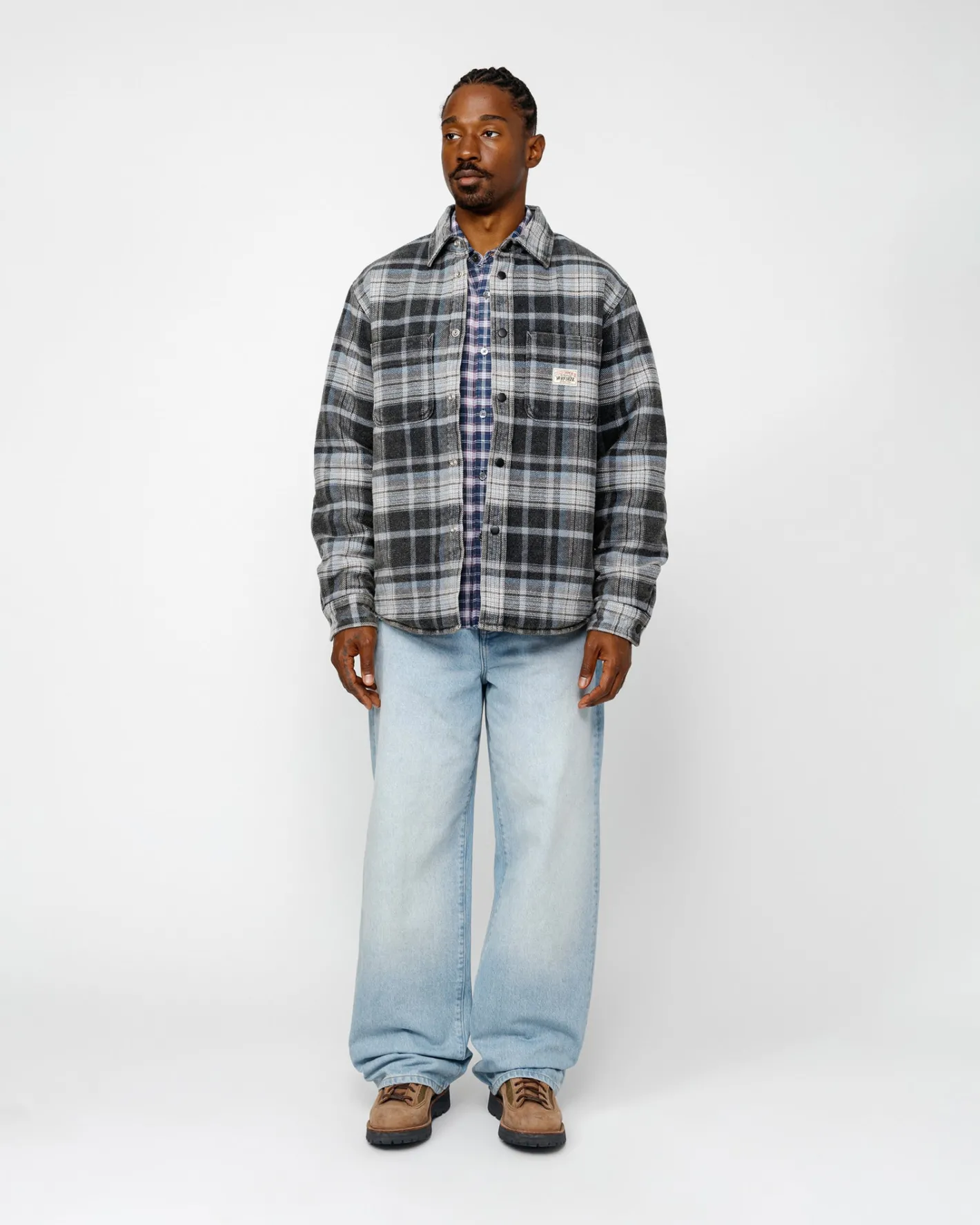HEAVY WASHED PLAID SHIRT*Stüssy Discount