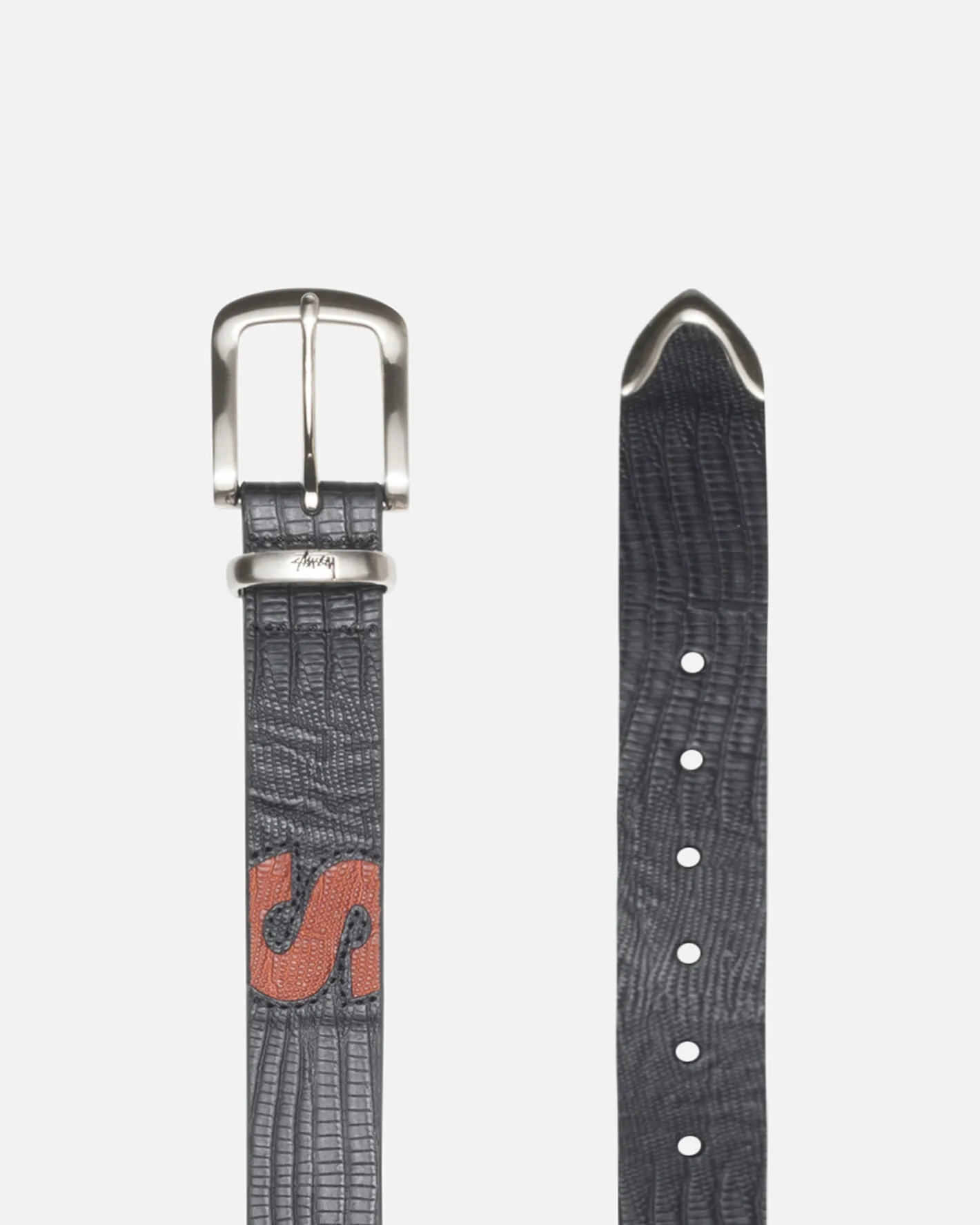 lizard_texture_underlay_belt_2.webp LIZARD TEXTURE UNDERLAY BELT*Stüssy Store