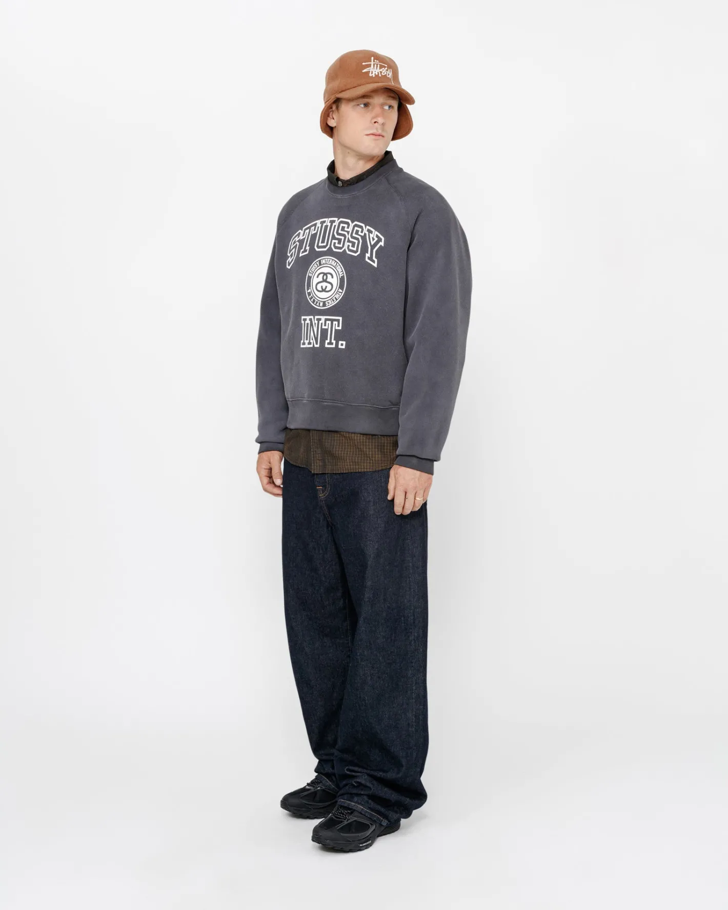 OVERLOCK VARSITY RAGLAN CREW*Stüssy New