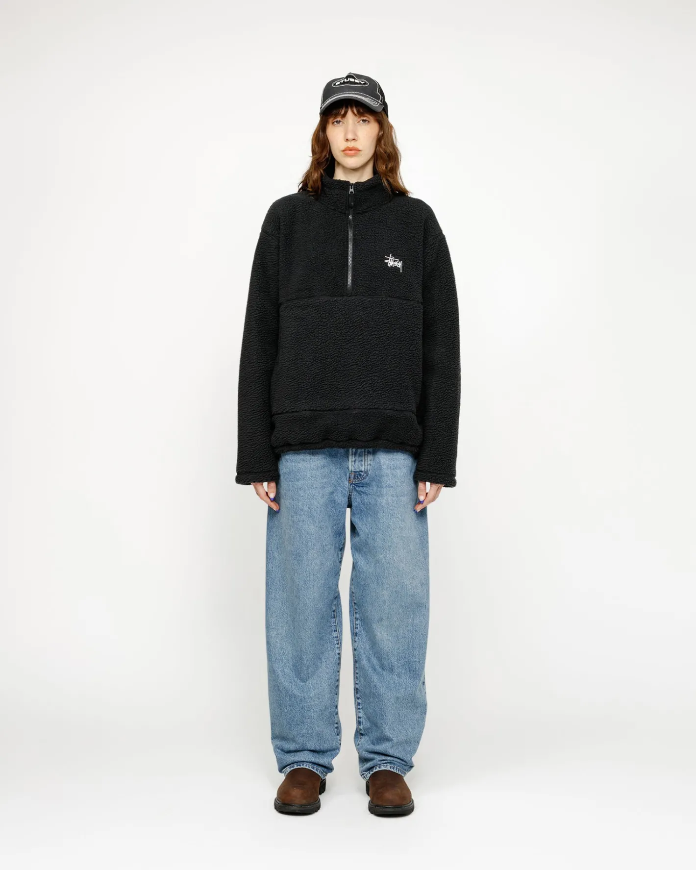 polar_fleece_half_zip_mock_neck_2.webp POLAR FLEECE HALF ZIP MOCK NECK*Stüssy Clearance