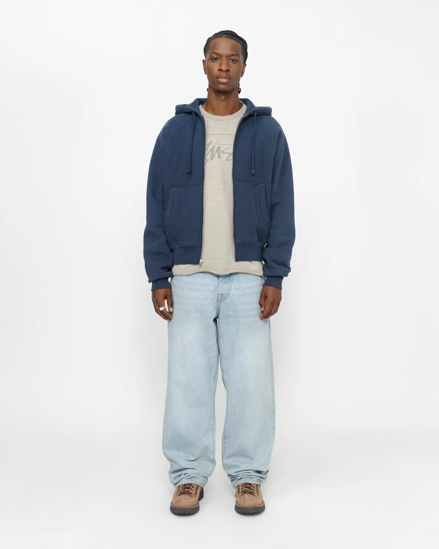 RAGLAN ZIP HOODIE*Stüssy Flash Sale