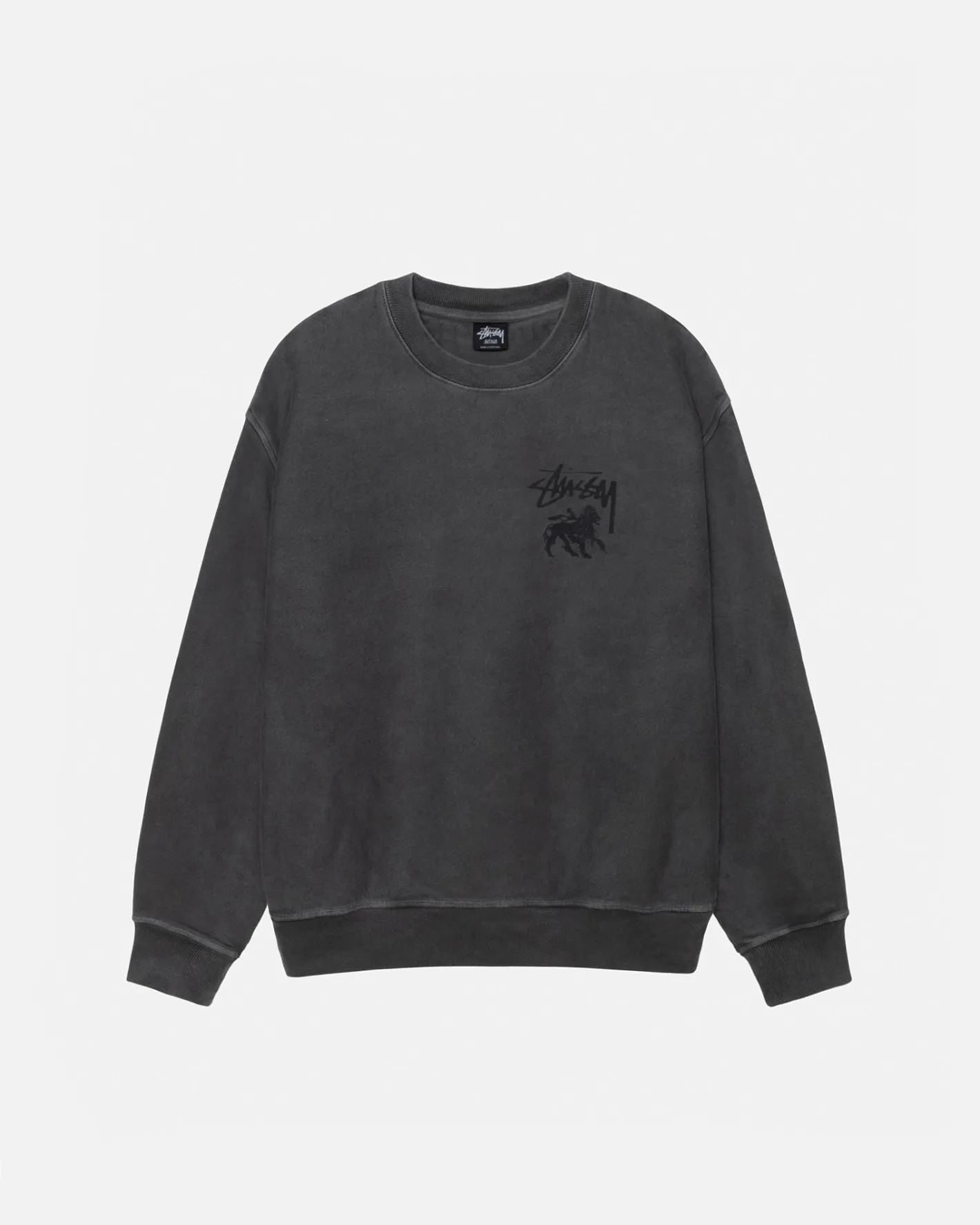 RASTA LION CREW PIGMENT DYED*Stüssy Fashion