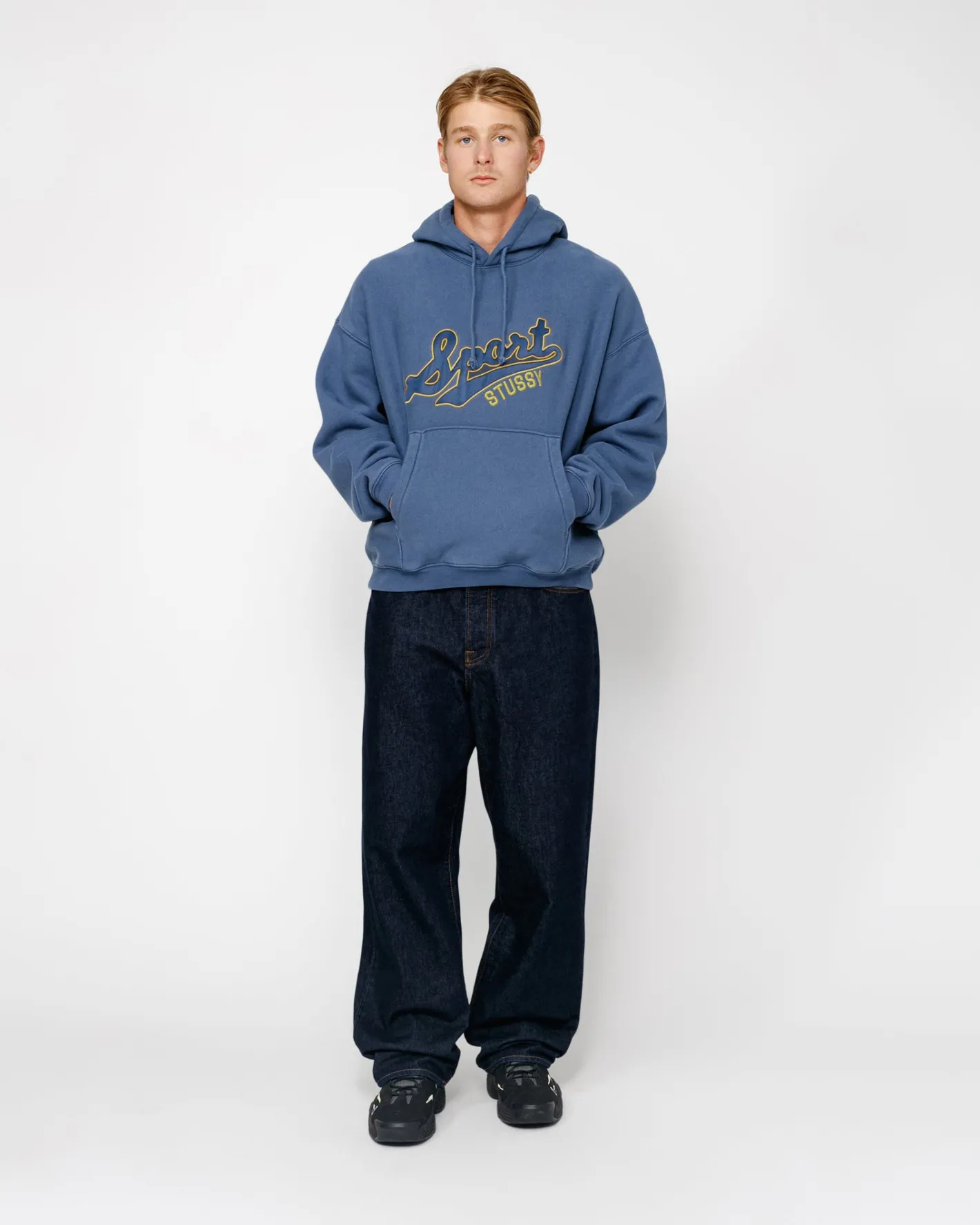 SATIN PATCH HOODIE*Stüssy Sale