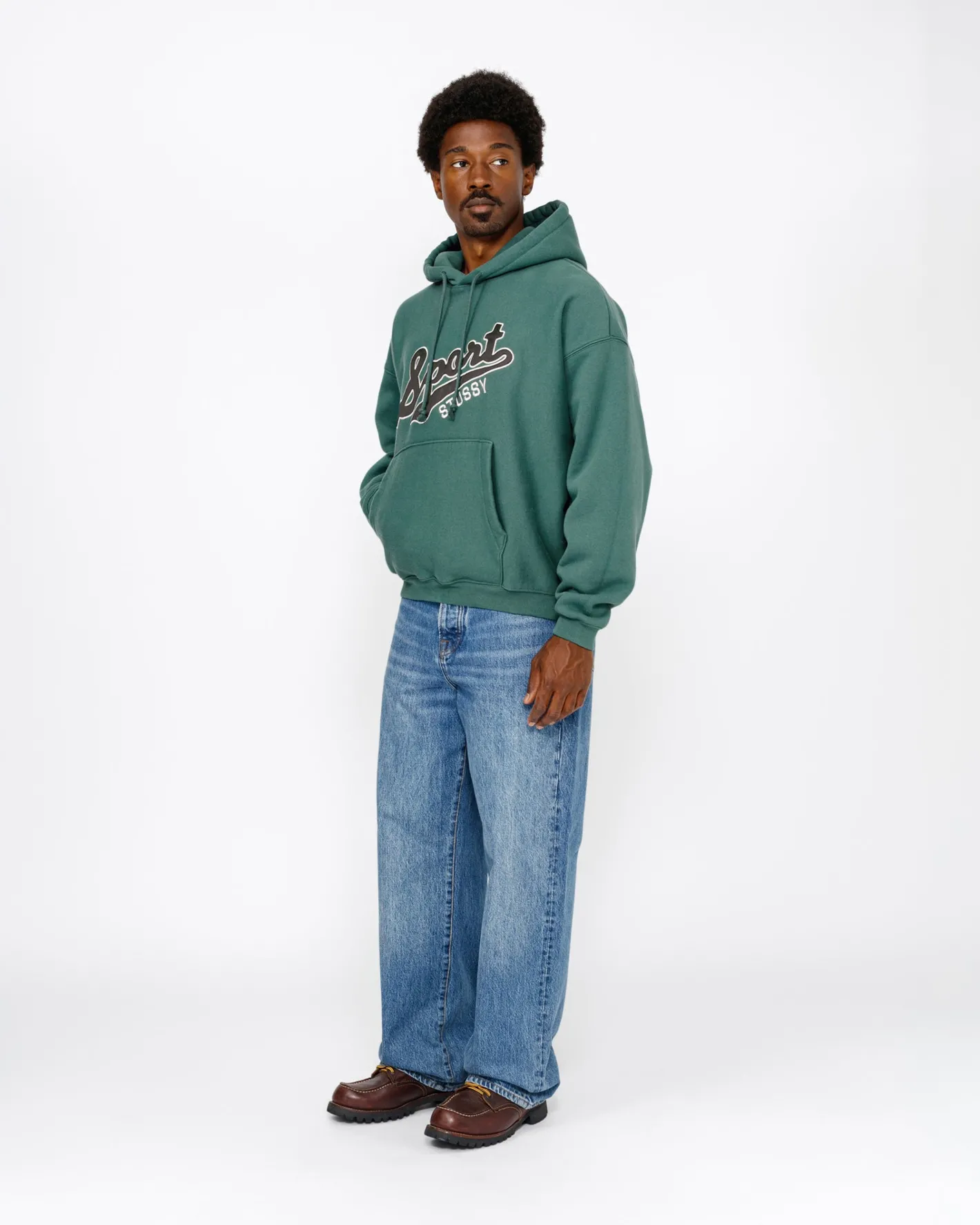 SATIN PATCH HOODIE*Stüssy Flash Sale