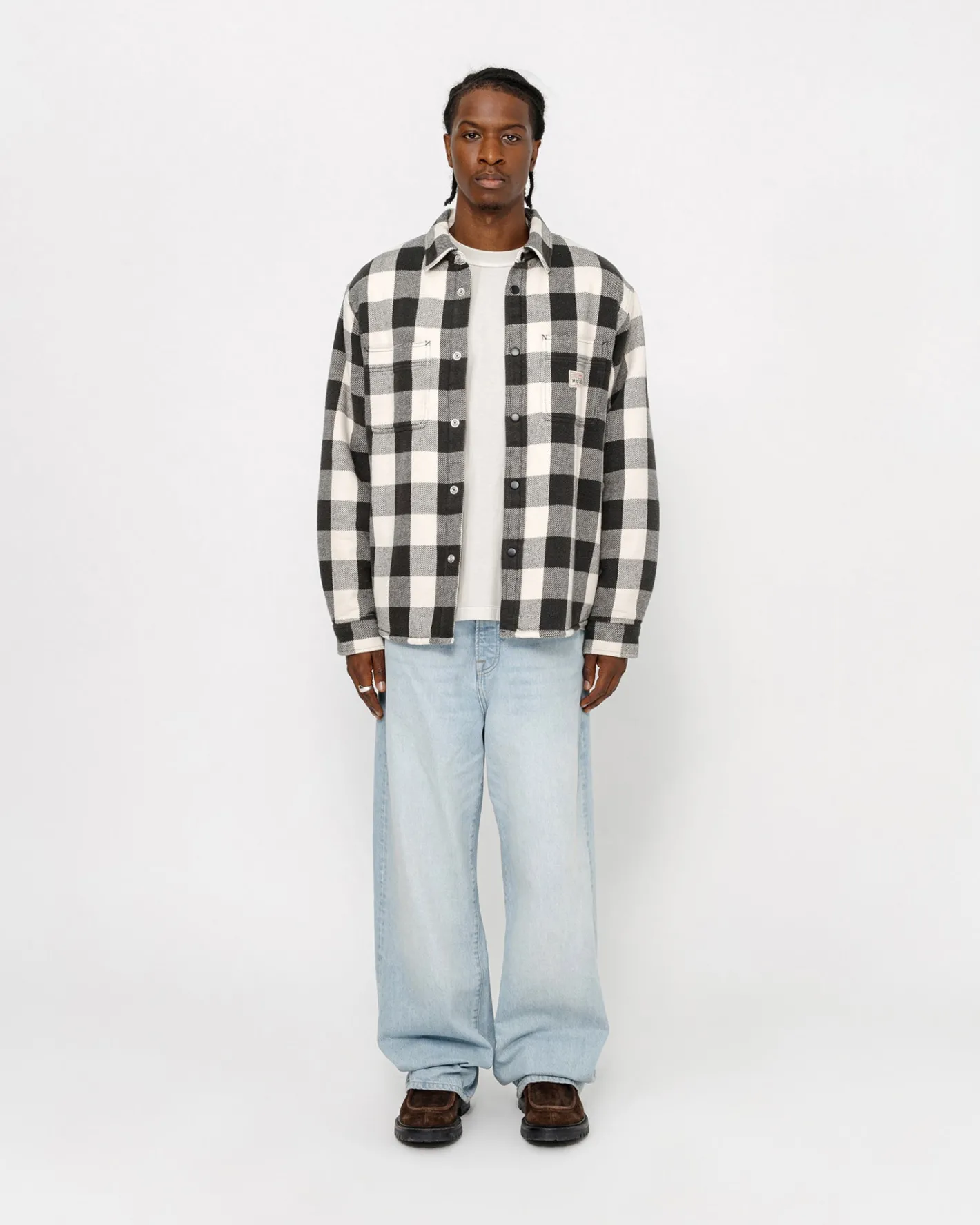 SHERPA LINED BUFFALO PLAID SHIRT*Stüssy Cheap