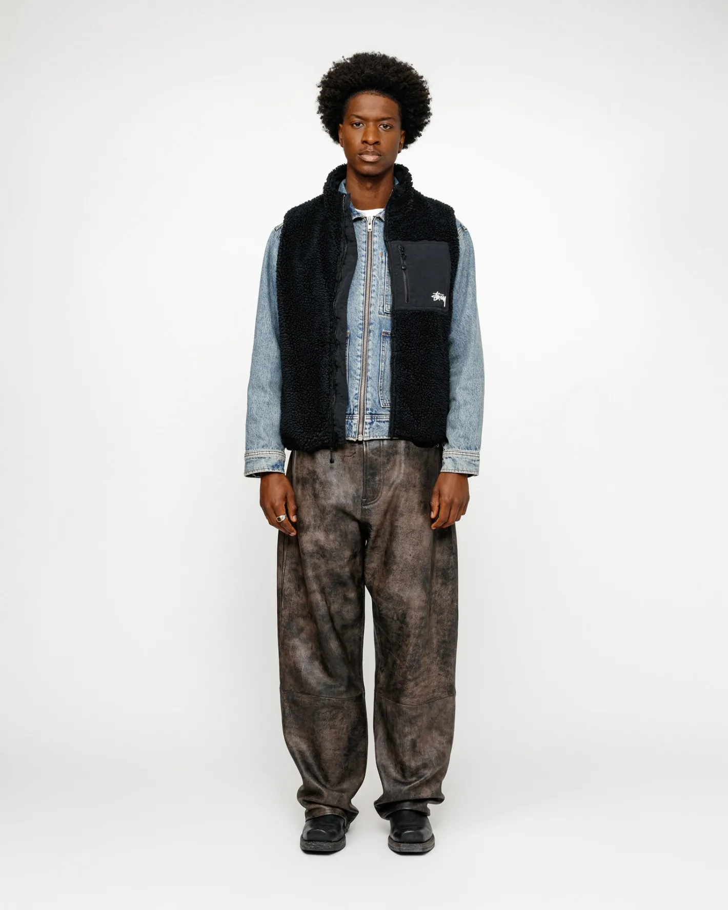 SHERPA REVERSIBLE VEST*Stüssy New