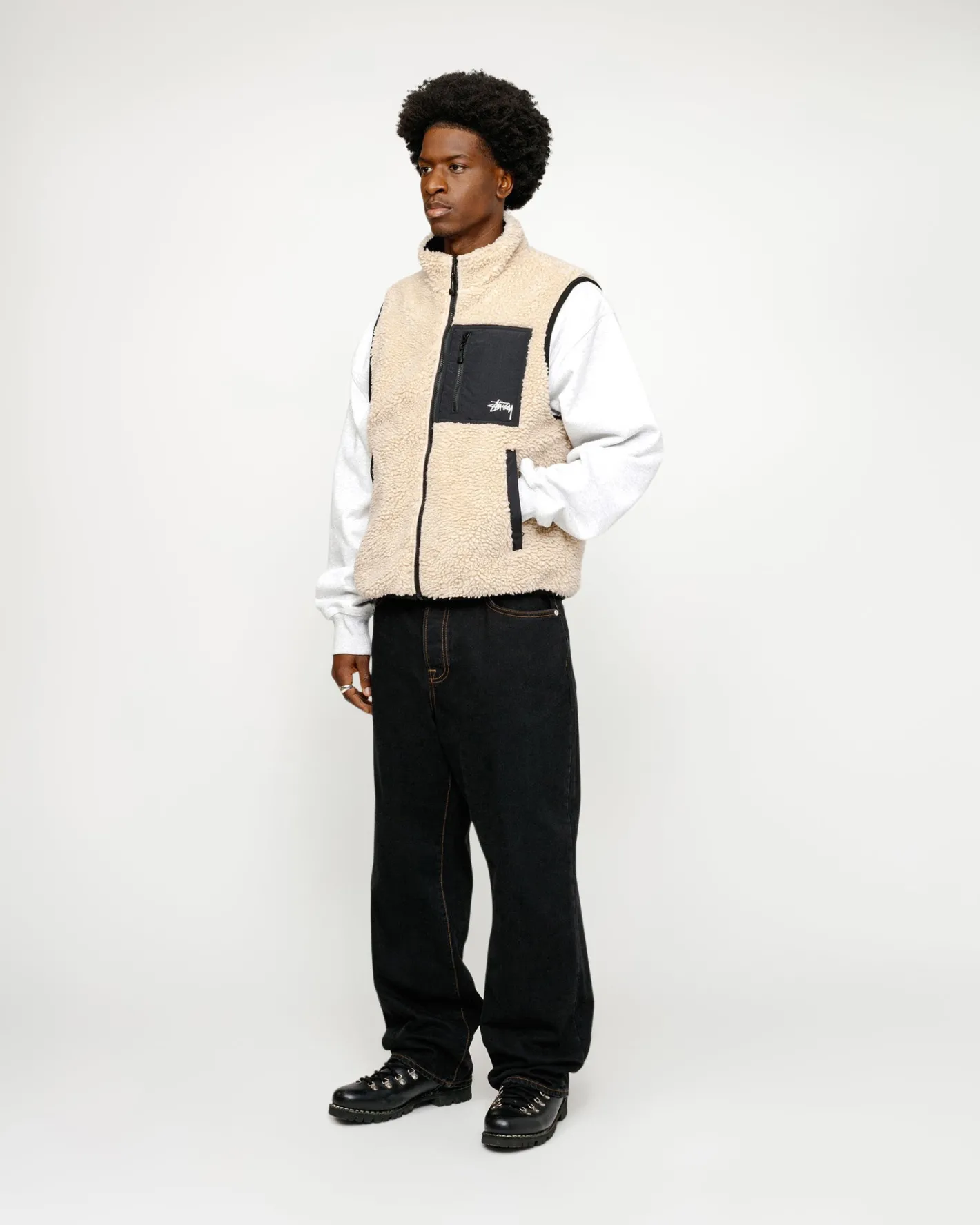 SHERPA REVERSIBLE VEST*Stüssy Cheap