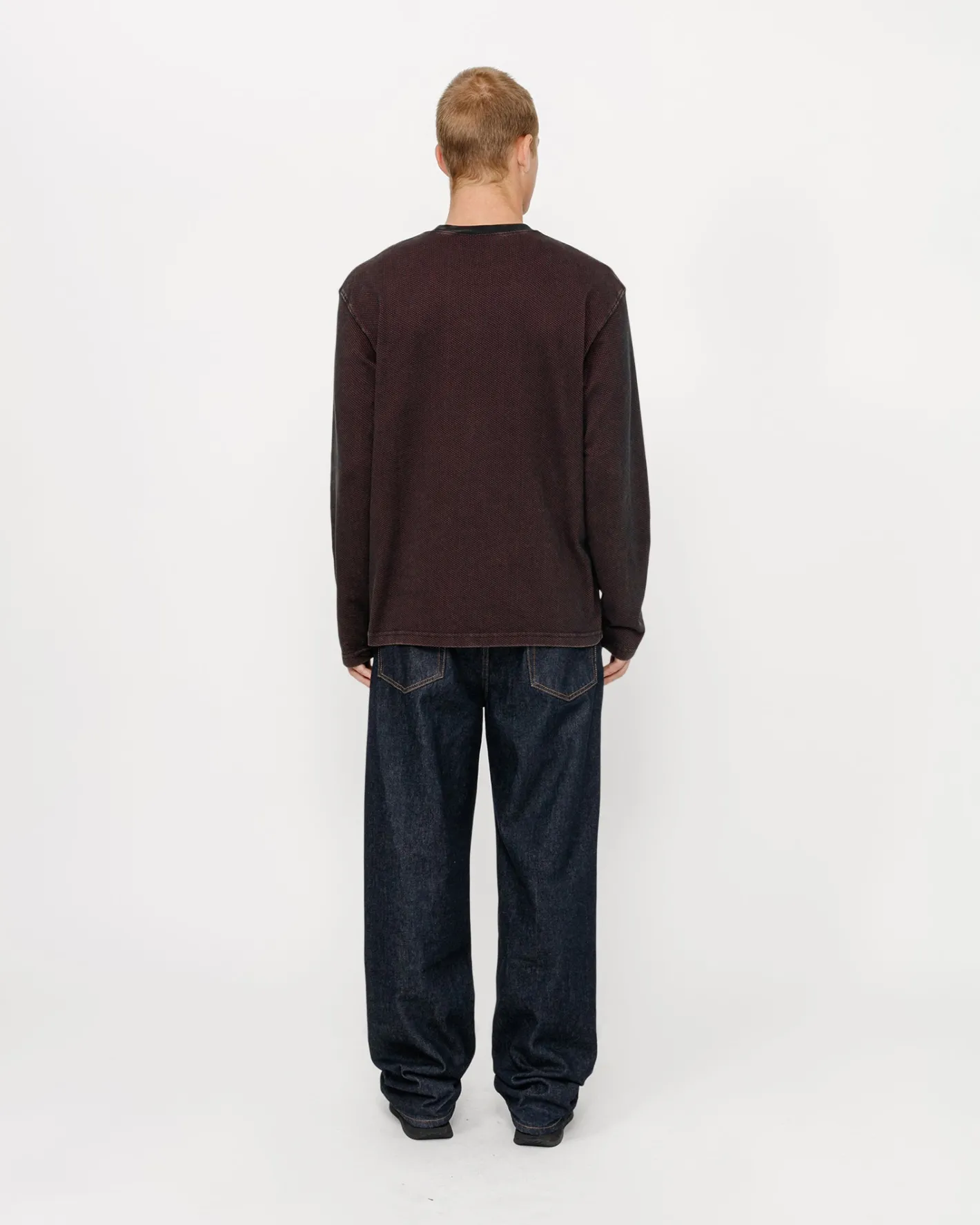 2 TONE COTTON MESH CREW*Stüssy Hot