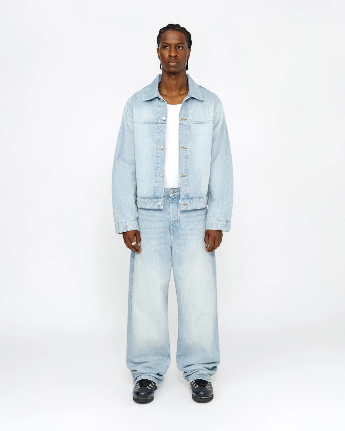 TRUCKER JACKET DENIM*Stüssy Best
