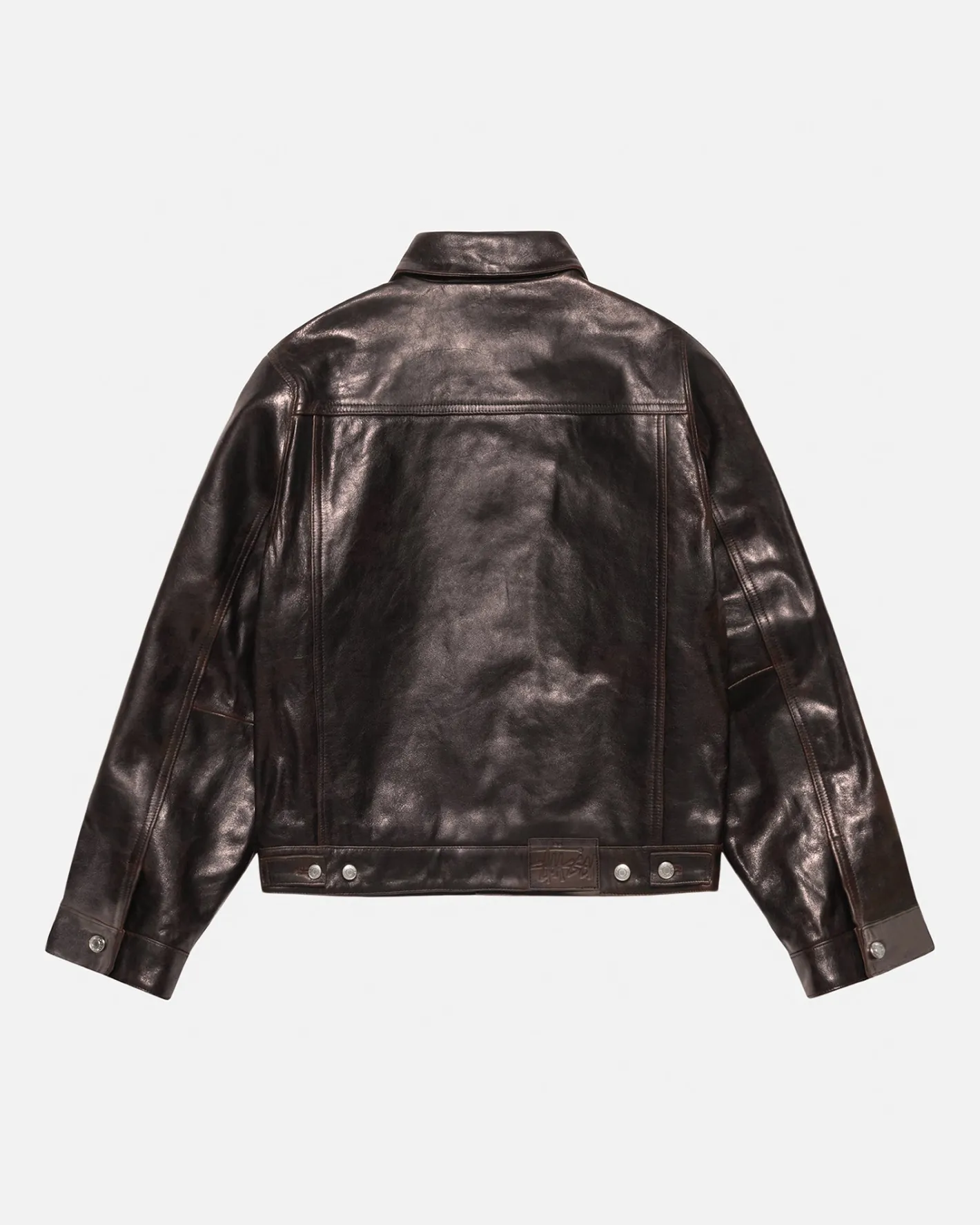 trucker_jacket_leather_4.webp TRUCKER JACKET LEATHER*Stüssy Clearance