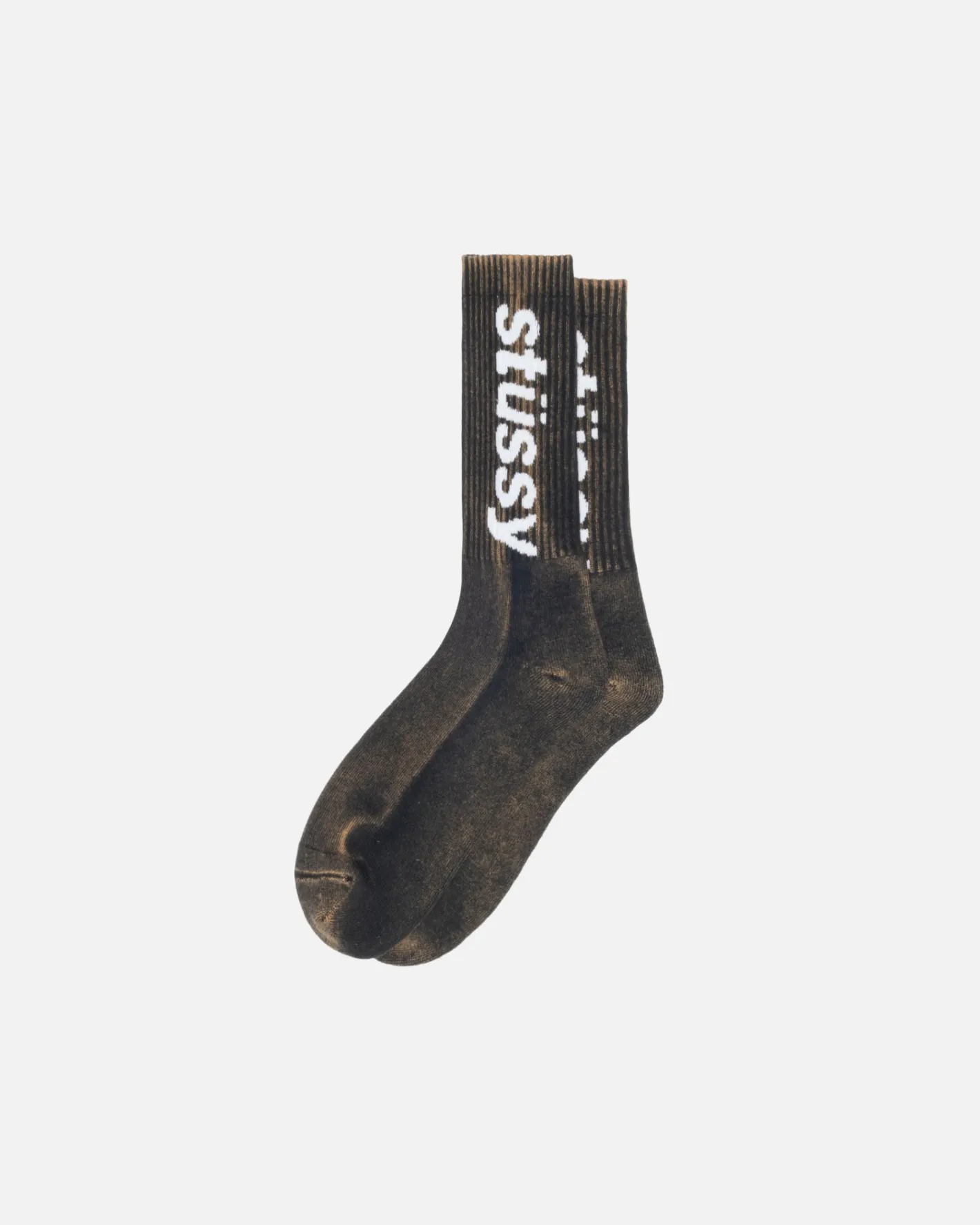 WASHED HELVETICA CREW SOCK*Stüssy Online