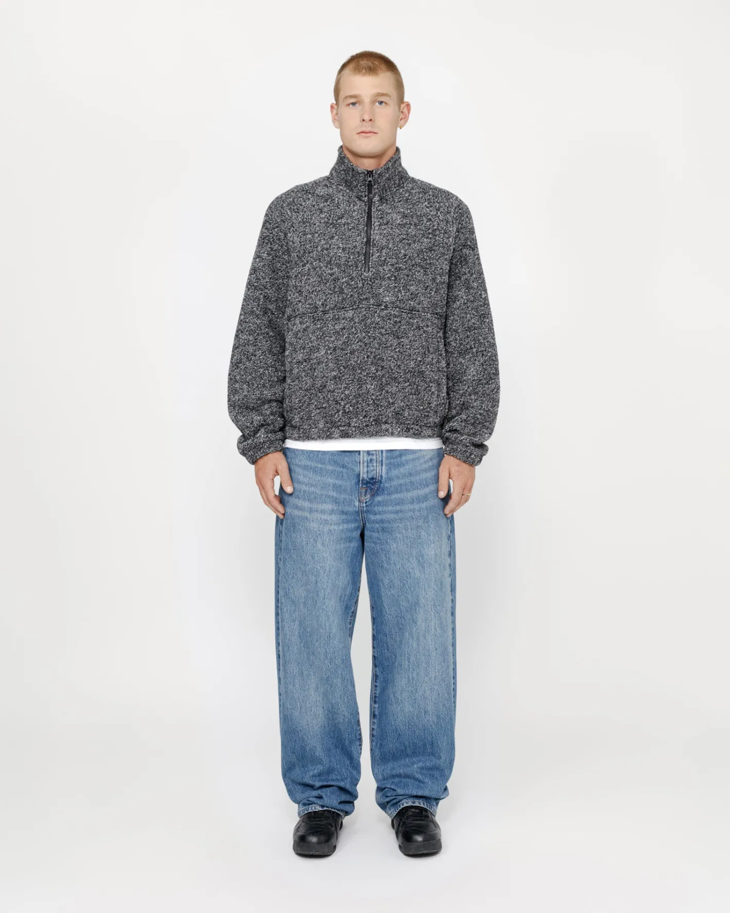 WOOL BLEND SHERPA MOCK NECK*Stüssy Discount