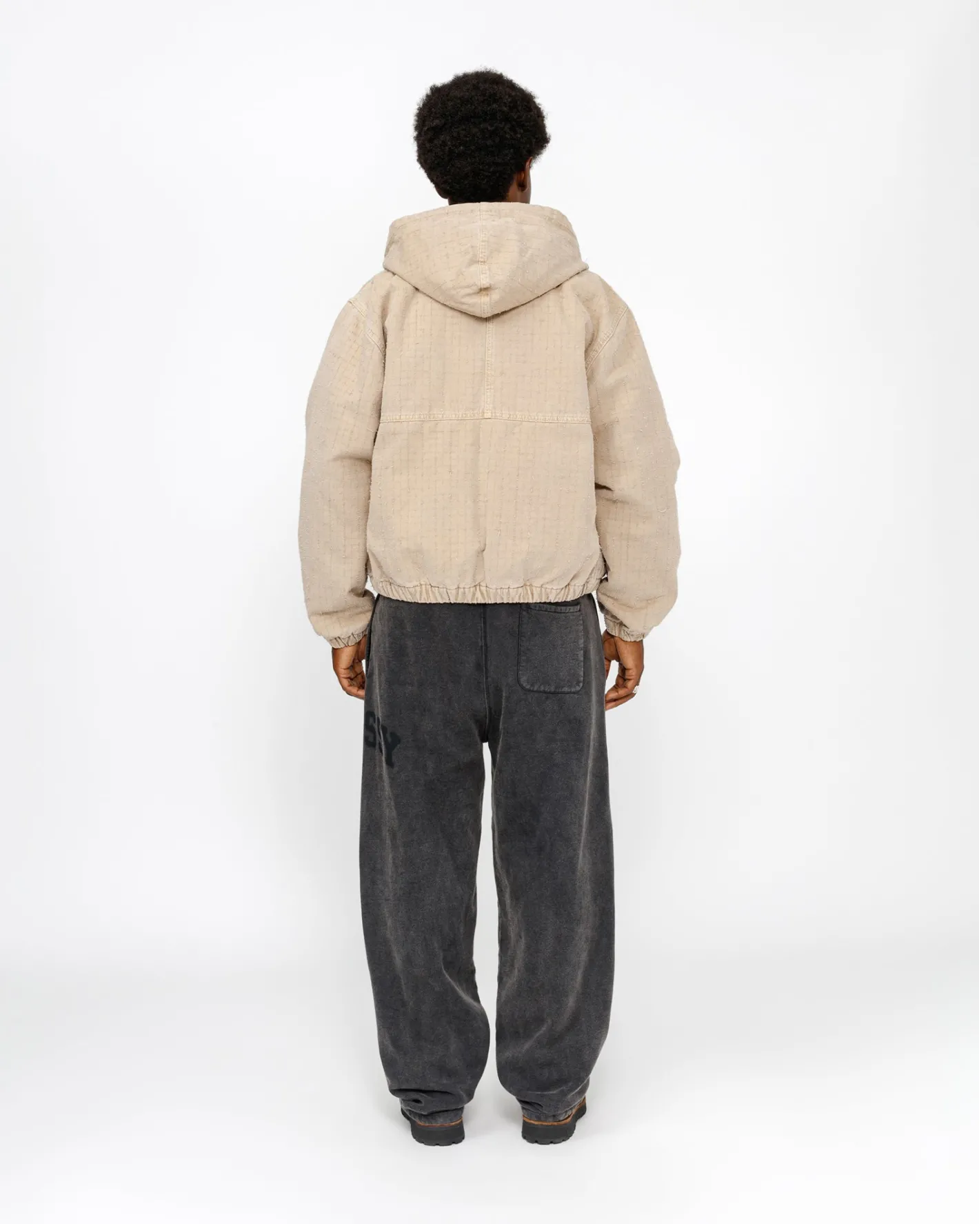 WORK JACKET CANVAS NEEDLE PUNCH*Stüssy Cheap