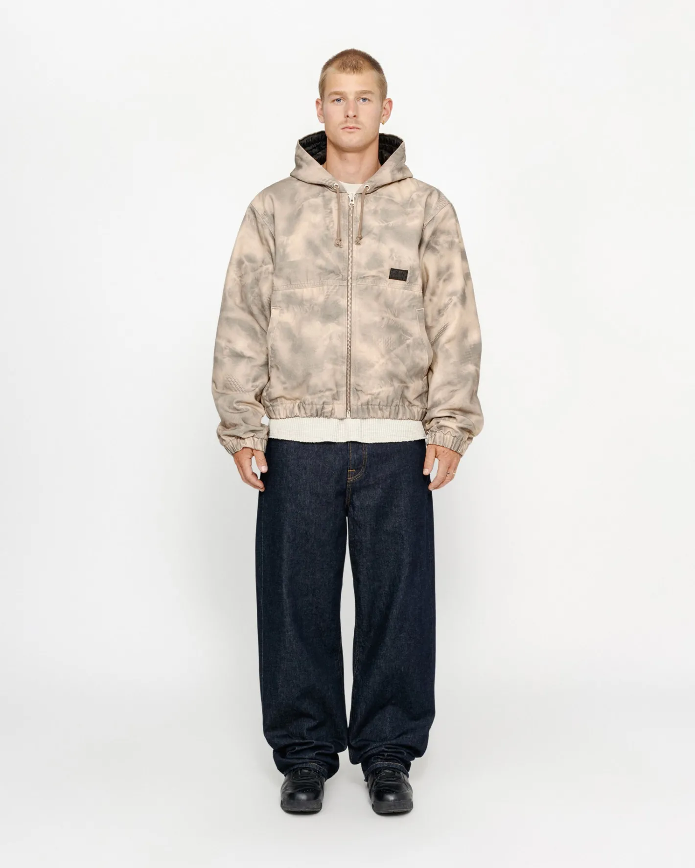 WORK JACKET STENPAT CAMO*Stüssy New