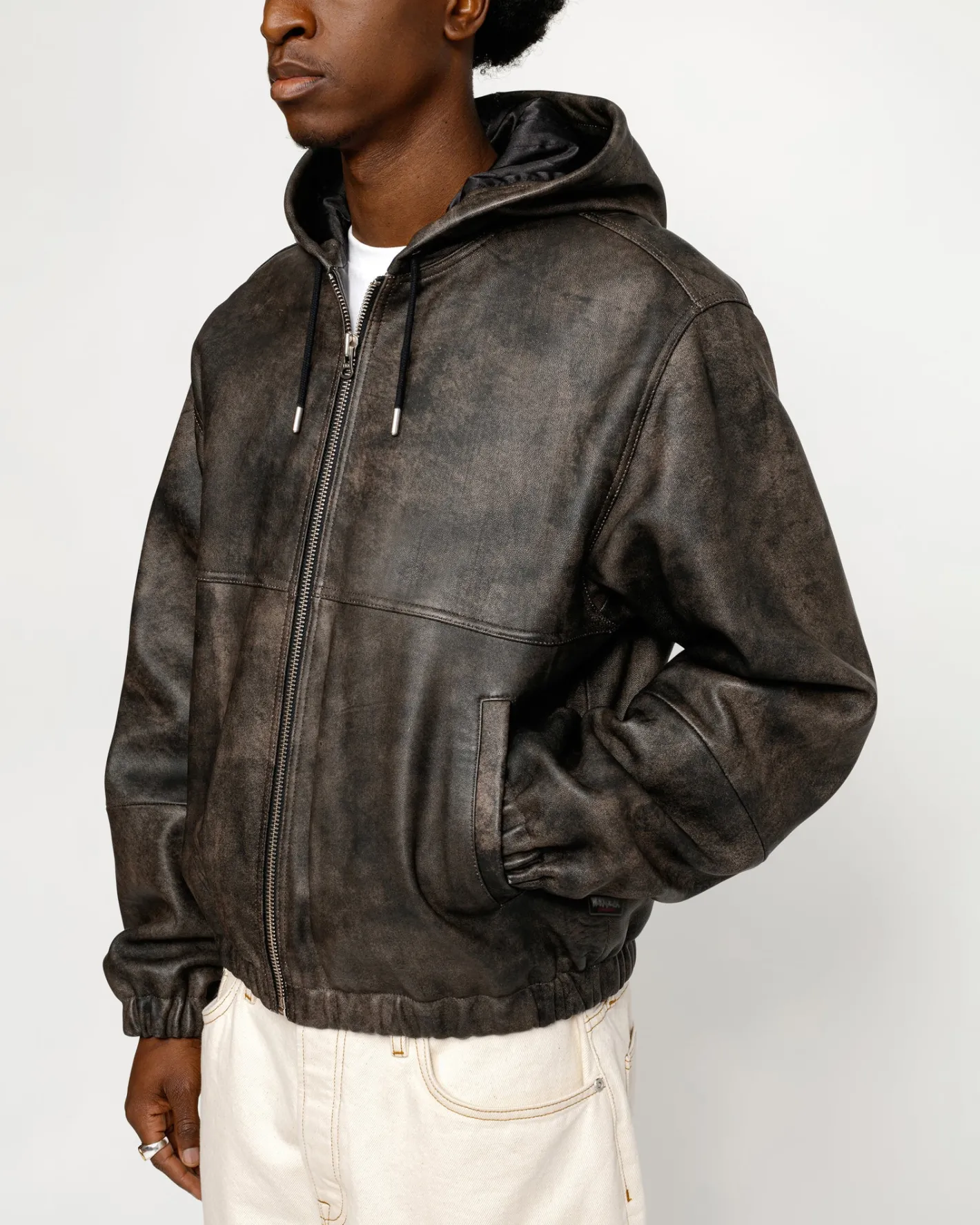 work_jacket_stonewash_leather_3.webp WORK JACKET STONEWASH LEATHER*Stüssy Outlet