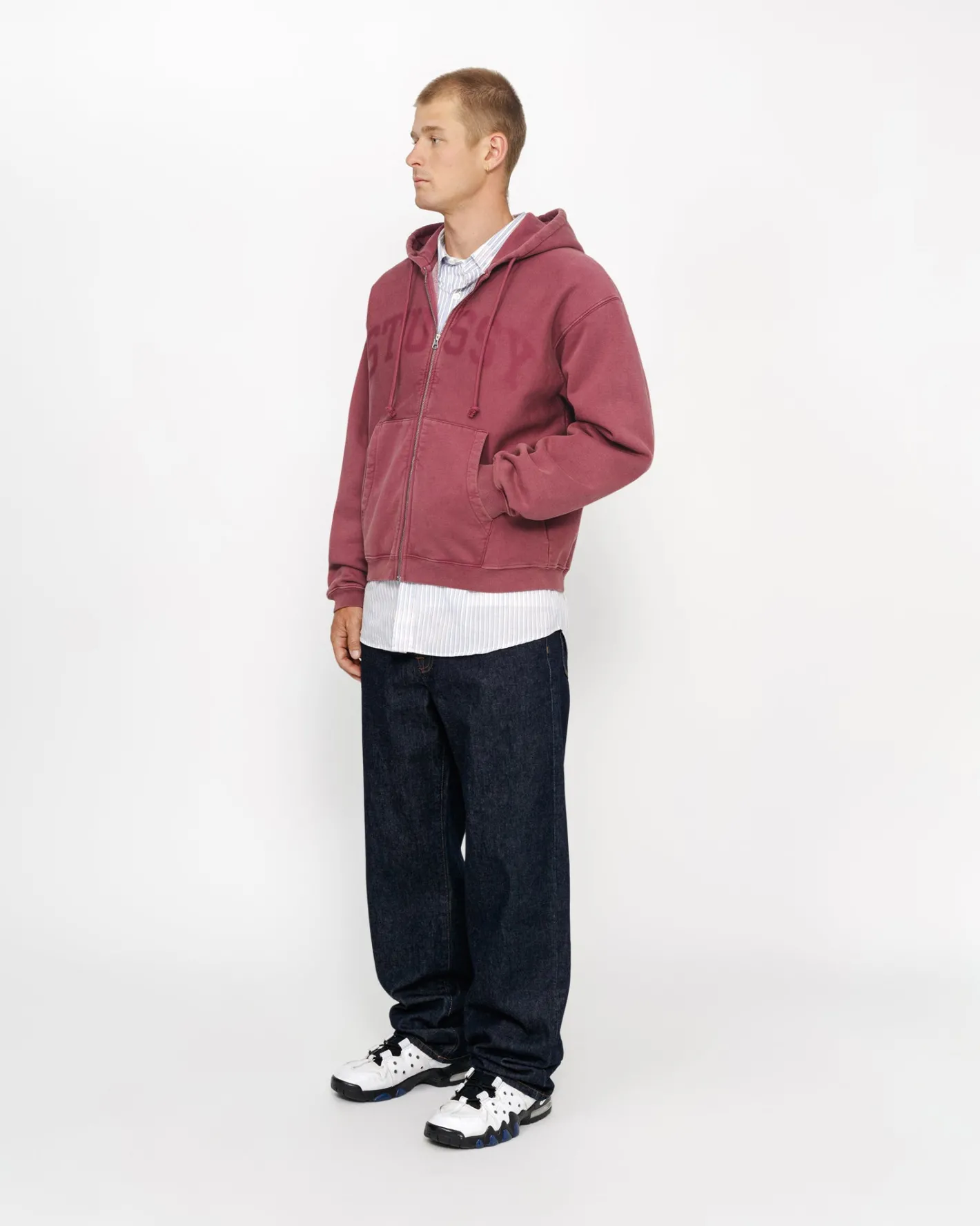 ZIP HOODIE FADED GRAPHIC*Stüssy Online