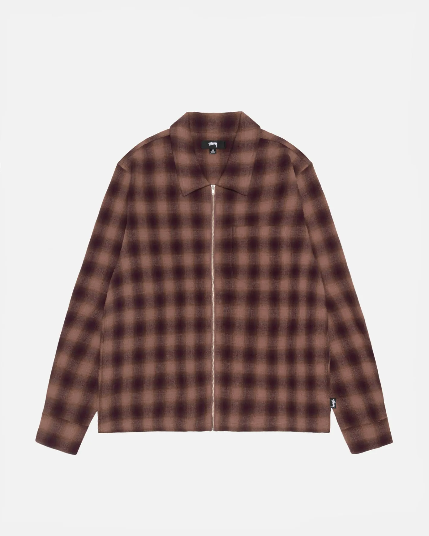 ZIP SHIRT TWISTED YARN PLAID*Stüssy Best